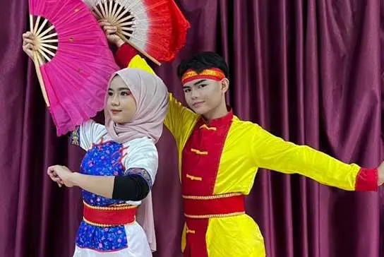 Malaysia Arts School of Sabah students performing traditional Malaysian dance at IEFF mexico October 2026