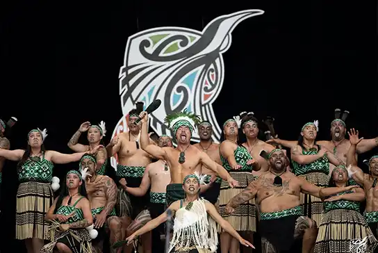 Kōkō Tangiwai from New Zealand performing Māori kapa haka at IEFF mexico october 2026